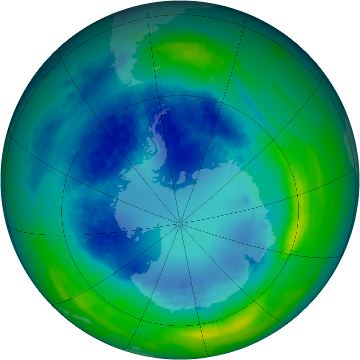 Ozone Map 2004-08-25